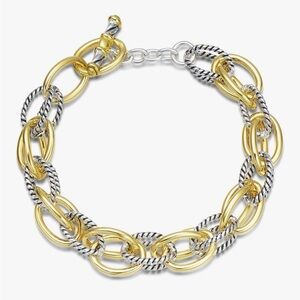 Designer style Gold and Silver Link Bracelet